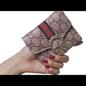 Small compact bi -fold Pu leather pocket wallet